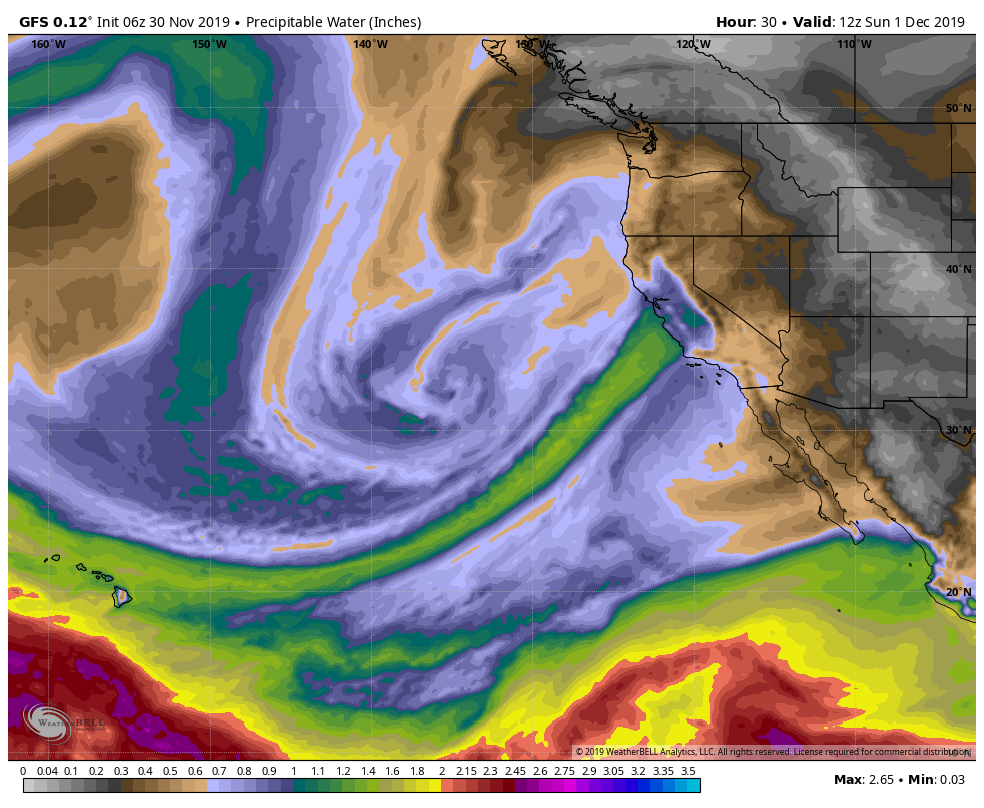 Heavy Rain Sat Night/Sunday, Kincade Debris Flows Possible